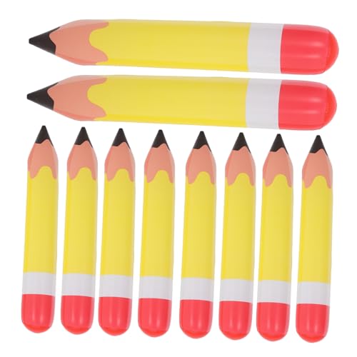 Toyvian 10 Stück Aufblasbarer Bleistift Aufblasbarer Buntstift Für Dekor Blasstift Dekor Bleistift Requisite Für Studenten Aufblasbarer Buntstift Für Party Aufblasbare Verzierung von Toyvian