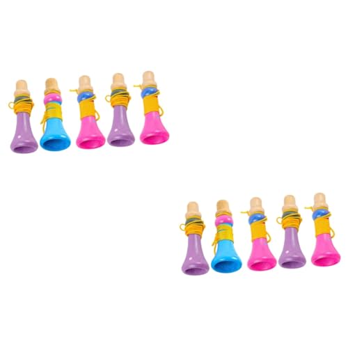 Toyvian 10 Stück Holz Kleine Horn Party Trompete Spielzeug Kleine Trompete Mini Trompete Kinder Trompete Spielzeug Kinder Spielzeug Trompete Pädagogisches Instrument Spielzeug Trompete von Toyvian