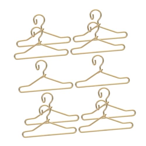 Toyvian 10 Stück Mini Puppenkleiderbügel Gold Stabile Miniatur Garderoben für Puppenhaus Langlebig ohne Grate für Puppenhaus Zubehör und Puppenkleidung Organisator Toyvian 10 Stück Mini Puppenkleiderbügel Gold Stabile Miniatur Garderoben für Puppenhaus Langlebig ohne Grate für Puppenhaus Zubehör und Puppenkleidung Organisator von Toyvian