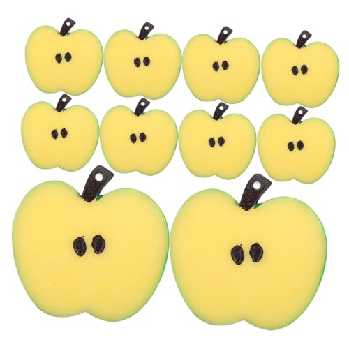 Toyvian 10 Stück Obst-Modell für Künstliche rote köstliche Apfeldekore Fruchtmodell Apfel künstliches gefälschte Mini-Äpfel Essen PVC Beige von Toyvian