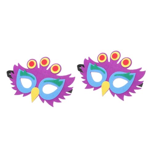 Toyvian 10 Stück Pfauenmaske Für Kinder Lustige Tiermasken Tiermaske Dekoration Halloween Cosplay Requisite Cosplay Maske Entzückende Tiermaske Kinder Cartoon Maske Schöne von Toyvian