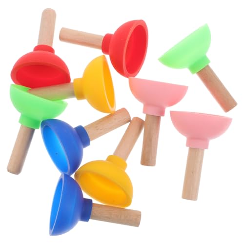 Toyvian 10 Stück Requisiten Saugnäpfe Mini Ornamente Saugglocke Saugglocke Niedliche Karte Saugglocke Trick Plunger Einzigartiger Toiletten Plunger Toilettenschüssel Plunger Kleiner von Toyvian