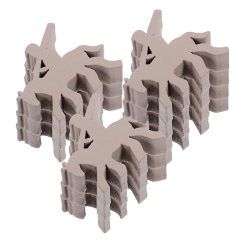 Toyvian 10 Stück Schwertkämpfer-Schachfiguren Schachbrett familienspiel Klein Schachfiguren Kartenspiele Schach-Timer Zubehör für Brettspiele Spielkomponente Holz Light Grey von Toyvian