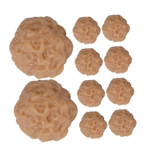 Toyvian 10 Stück Simulierte Rindfleischbällchen Spielzeug Fleischbällchen Display Fleischbällchen Ornament Dekoratives Lebensmittelmodell Rindfleisch Fleischbällchen Spielzeug von Toyvian