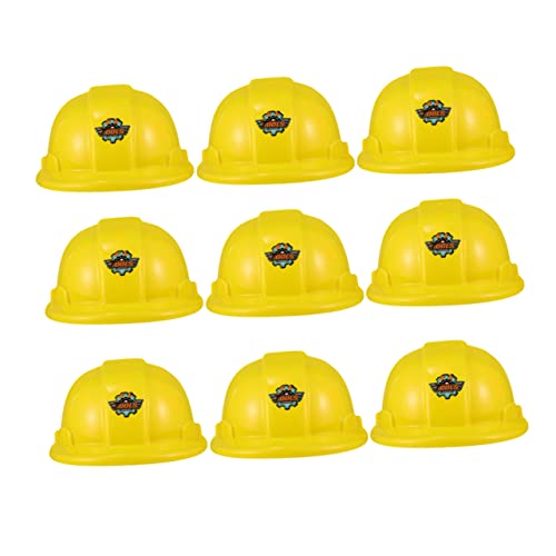 Toyvian 10st Spielzeug-schutzhelm Spielset Für Kleinkinder Partyhut Mit Baumotiv Schmied Bauarbeiterhelm Sicherheitshut Für Kinder Baumütze Für Kinder Plastik Technisches Fahrzeug Cosplay von Toyvian