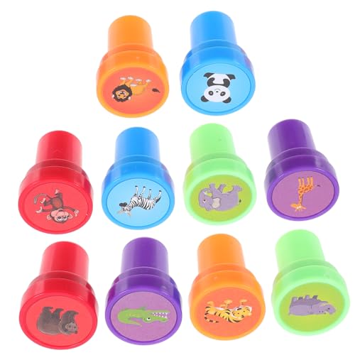 Toyvian 10 Stück Stempel Mit Tiermotiv, Niedliche Wildtier-Stempel, Partygeschenke-Stempel von Toyvian