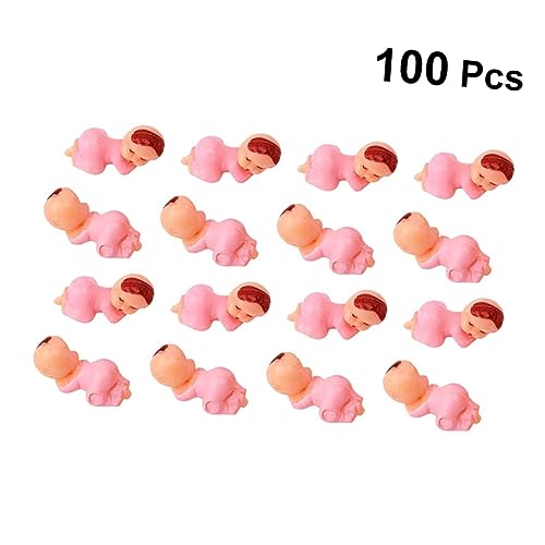 Toyvian 100 STK Lustiges für die Badewanne Puppe Badespielzeug für Babys Miniatur Babybadewanne badewannenspielzeug kindergeburtstags mitgebsel Kleinkinder Rosa von Toyvian