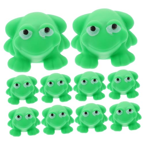 Toyvian 10St Frosch Animals Toys for wasserspielzeug Badewannenspielzeug für Babies badespielzeug Cartoon- Badewanne bevorzugen Vinyl von Toyvian