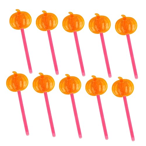 Toyvian 10St Kürbis-Leuchtstäbe the hallow halloween essstã¤bchen party-mitgebsel Leuchtende Kürbisstäbe Leuchtstäbe für Sticks Bulk leuchtender Stab Kürbis Leuchtstäbe Partyzubehör Sport von Toyvian