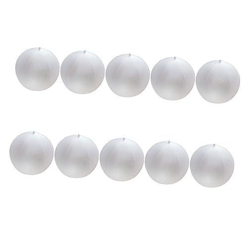 Toyvian 10St Wasserball-LED-Dekoration Activity für für sandspielzeug Strand Children Toys aufblasbarer Ball Fotografieren eines aufblasbaren Balls PVC Weiß von Toyvian