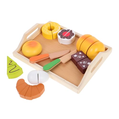 Toyvian 11st Spielzeugset Spielzeug Für Feinmotorik Küchenzubehör Für Kinder Supermarkt Rollenspiel Spielzeugnahrung Für Kleinkinder Kleinkind So, Würde Es Kochen Hölzern von Toyvian