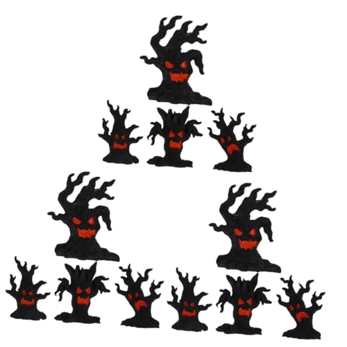 Toyvian 12 STK Dekorative Ornamente der Dryade Halloween Baummonster Dekoration Miniaturdekoration für Halloween Gruselige Halloween-Dekoration Halloween-Miniaturfiguren Mini-Hausschmuck von Toyvian