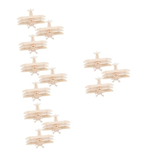 Toyvian 12 STK Puzzles Bauen Spielzeug Zusammen 3D-modellflugzeug-Puzzle Flugzeugspielzeug Werfen 3D-Puzzle-Montage Flugzeugaktivitäten Für Kinder Flugzeugbausätze Mini Flugzeuge Hölzern von Toyvian