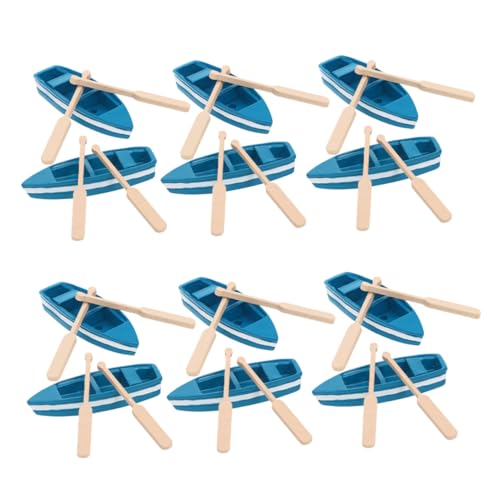 Toyvian 12 Sätze Teiliges Mini Ruderboot aus Holz mit Ruderpaaren Handgefertigte Miniatur Kanu Deko für DIY Feengarten Puppenhaus und Nautische Wohnraumgestaltung Toyvian 12 Sätze Teiliges Mini Ruderboot aus Holz mit Ruderpaaren Handgefertigte Miniatur Kanu Deko für DIY Feengarten Puppenhaus und Nautische Wohnraumgestaltung von Toyvian