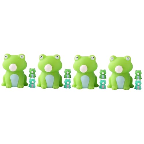 Toyvian 12 Stück Pinch Music Mini Froschspielzeug Quetschspielzeug Fröhliches Spielzeug Froschformspielzeug Elastisches Spielzeug Sicheres Spielzeug Minispielzeug Kinderspielzeug von Toyvian