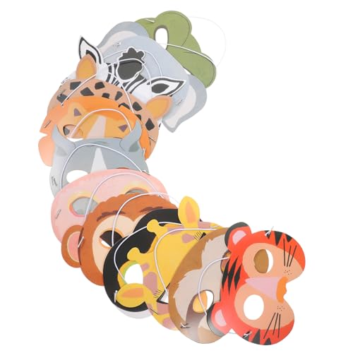 Toyvian 12 Stück Teiliges Wildtier Papiermasken Bunte Dschungeltiere Wiederverwendbare Party und Halloween Cosplay Masken Realistische Tiergesichter für Geburtstagsfeiern und Kostümfeste Toyvian 12 Stück Teiliges Wildtier Papiermasken Bunte Dschungeltiere Wiederverwendbare Party und Halloween Cosplay Masken Realistische Tiergesichter für Geburtstagsfeiern und Kostümfeste von Toyvian