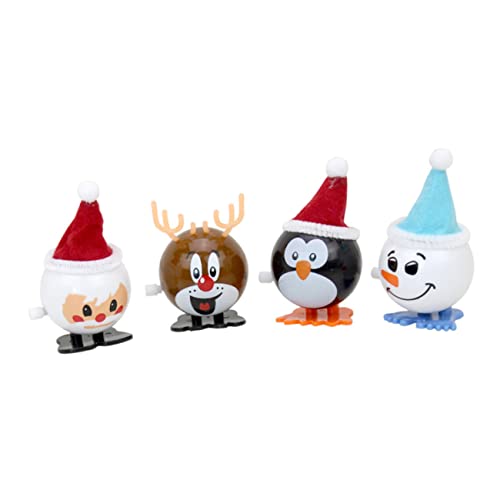 Toyvian 12-teiliges Weihnachtsmann-schneemann-hirsch-aufziehspielzeug-set Weihnachtsspielzeug Für Jungen Und Mädchen von Toyvian