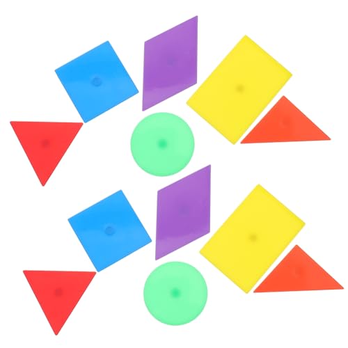 Toyvian 12-teiliges Geometrie-demonstrationswerkzeug Für Kinder, Lernspielzeug, Geometrie-lehrplatte, Vorschul-lernformen, Magnetische Lehrstütze, Spielzeug Für Feinmotorik von Toyvian