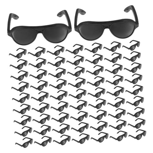 Toyvian 120 Stück Teiliges Mini Sonnenbrillen Puppen Leichte für Ankleiden von Puppen Rollenspiele und Puppenhaus Schwarz Toyvian 120 Stück Teiliges Mini Sonnenbrillen Puppen Leichte für Ankleiden von Puppen Rollenspiele und Puppenhaus Schwarz von Toyvian
