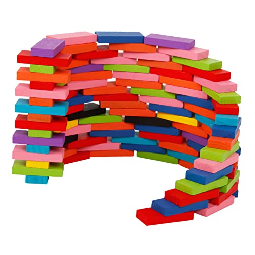 Toyvian 120St Domino Puzzle rätselbuch dekompressions familienspiel für interessantes Kinderspielzeug Blockspielzeug für die frühe Bildung hölzern von Toyvian