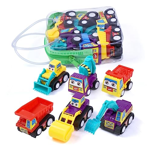 Toyvian 12St Technisches Fahrzeugspielzeug puppenwagen kinderspielzeug Auto Sicherheitsgeprüftes Mini Spielzeugauto Set frühes pädagogisches Aufklärungsspielzeug von Toyvian