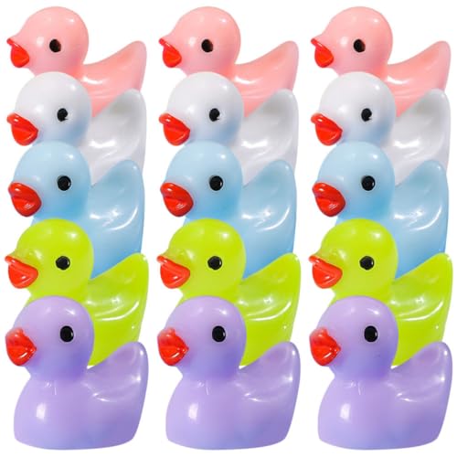 Toyvian 130pcs Meerestiere Kleine Enten Tierfiguren Mini-Enten Hase Miniatur Kleine Frösche Mini-keramiktier Winzige Figuren Mikrolandschaftsdekore Mini-Statue Mini-Ornament Harz von Toyvian