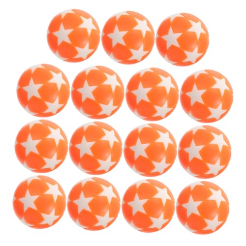 Toyvian 15 Stück Kicker Zubehör Fußballspiele Tabletop-sportspiel Foosballkugeln Kicker-ersatzspieler Billard Fußbälle Tabletop Fußballspiel Liga Tischfußball Fußball Ball Plastik Orange von Toyvian