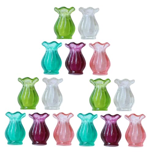 Toyvian 15 Stück Teiliges Miniatur Blumenvasen Kleine Pflanzgefäße für Puppenhaus Dekor Realistisch Gestaltete Mini Blumentöpfe für DIY Basteln Tisch und Innenraum Dekoration Toyvian 15 Stück Teiliges Miniatur Blumenvasen Kleine Pflanzgefäße für Puppenhaus Dekor Realistisch Gestaltete Mini Blumentöpfe für DIY Basteln Tisch und Innenraum Dekoration von Toyvian