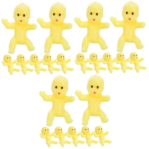 Toyvian 150 STK Mini- Partydekorationen schöne Mini-Plastikbabys Babyspielzeug spielzeughandys für Babys Puppen entzückende kleine Plastikbabys Mini-Plastikbabys zur Dekoration von Toyvian