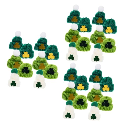 Toyvian 150 STK Mini-Strickmütze Kappen Gründekor Kleiner Hut Mini-Hut Puppenbastelhüte Hutschmuck kleine Hüte Mini-Hüte Garn schmücken Kopfbedeckung Baby weißer Hut von Toyvian