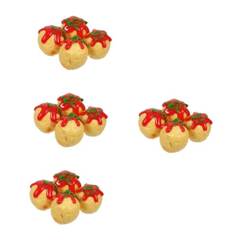 Toyvian 16 Stück Simuliertes Mini Lebensmittelsimulation Snack Modell Mini Snack Ornament Mini Snack Realistisch Für Die Präsentation Miniatur Snack Mini Japanisches Essen von Toyvian