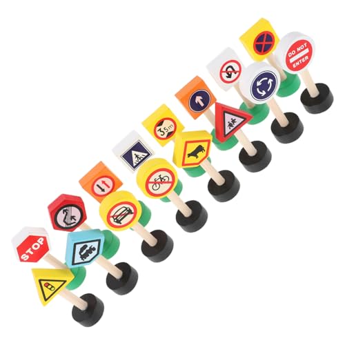 Toyvian 16 Stück Teiliges Holz verkehrszeichen spielset für Pädagogisches Lernspielzeug mit Ampel Fördert Motorische Fähigkeiten Soziale Interaktion und Verkehrssicherheit für Kleinkinder Toyvian 16 Stück Teiliges Holz verkehrszeichen spielset für Pädagogisches Lernspielzeug mit Ampel Fördert Motorische Fähigkeiten Soziale Interaktion und Verkehrssicherheit für Kleinkinder von Toyvian