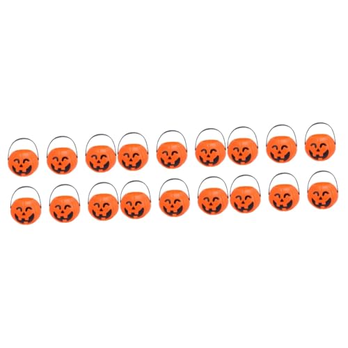 Toyvian 18 Stk Süßigkeitenfass Mini-Kürbiseimer Süßigkeitenbehälter für Halloween Bonbontopf Halloween-Nostalgie-Eimer wampir halloween heeloween Eimer für Halloween Halloween-Eimer-Dekor von Toyvian