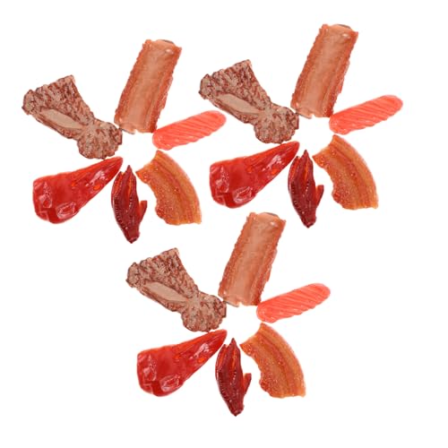 Toyvian 18 Stück Teiliges Küchen Deko mit Realistischen Fleischmodellen Lebensechte Plastik Food Attrappen für Fotografie DIY Basteln Restaurant und Lehrzwecke Vielseitige Pflegeleichte Toyvian 18 Stück Teiliges Küchen Deko mit Realistischen Fleischmodellen Lebensechte Plastik Food Attrappen für Fotografie DIY Basteln Restaurant und Lehrzwecke Vielseitige Pflegeleichte von Toyvian