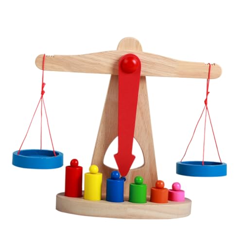 Toyvian 1Satz Holzausgleichskala Für Lehrhilfsmittel Motorik Und Balance Pädagogisches Holzspielzeug Für Frühkindliche Bildung Für Jungen Und Mädchen von Toyvian