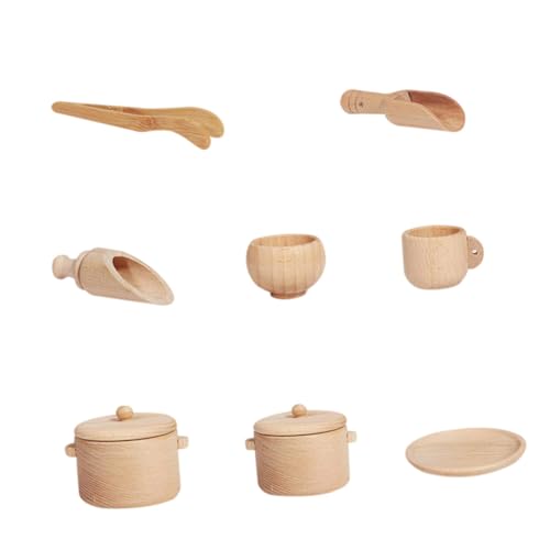 Toyvian 1satz Holzspielzeug Tischgeschirr Set Für Junge Mädchen Teiliges Set Mit Küchenutensilien Interaktivem Spielzeug Für Kreative Rollenspiele Und Eltern-Junge Mädchen-interaktion Toyvian 1satz Holzspielzeug Tischgeschirr Set Für Junge Mädchen Teiliges Set Mit Küchenutensilien Interaktivem Spielzeug Für Kreative Rollenspiele Und Eltern-Junge Mädchen-interaktion von Toyvian