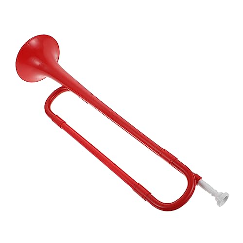 Toyvian 1Stk B-Trompete kinderinstrumente musikinstrumente Plastiktrompete Jugend Musikinstrument musikinstrumente für Jugendhorn Performance-Requisiten Abs rot von Toyvian