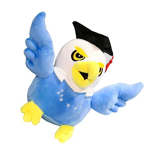 Toyvian 1Stk Eule Puppe kindergeschenke adventsgeschenke plushbit Toys owl Plüsch Abschlussbär personalisiert Hase Abschlussgeschenk Puppe Abschlusspuppe PP Baumwolle Blue von Toyvian