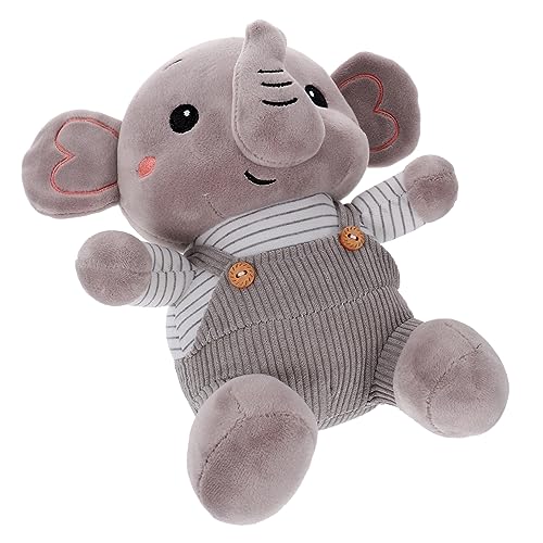 Toyvian 1Stk -Hund-Puppe Puppen kinderpuppe Toys for Tierisches Kuscheltier plüschelefant Plüschpuppe Stofftierpuppe Super weicher Kurzplüsch Grey von Toyvian