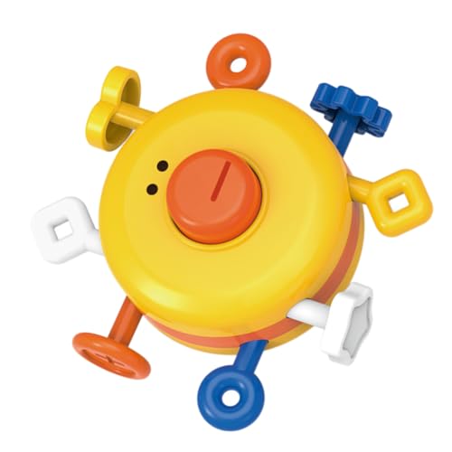 Toyvian 1Stk Musik mit Fingerdruck für kinderspielzeug tierisches Wasserspielzeug Schwimmendes babyspielzeug Babys Handspielzeug Plastik Yellow von Toyvian