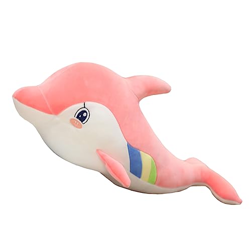 Toyvian 1Stk Plüschtier Plüsch gefüllter Puppe in Delfinform Delphin-Puppen- Delphinpuppenspielzeug Plüschpuppe entzückender Plüsch- PP Baumwolle Rosa von Toyvian