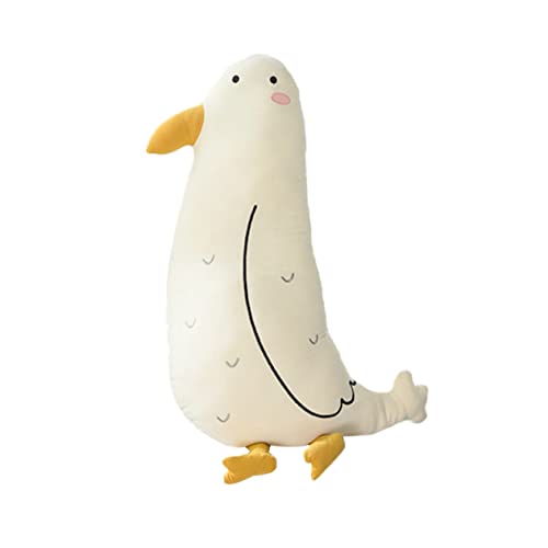 Toyvian 1Stk Tier Plüschtiere Kuscheltier Animal Figures Tierkuscheltier plushible snugible Tierpuppe Soft Toy Schlafkissenpuppe Tier Stofftier Wurfkissen PP Baumwolle Weiß von Toyvian