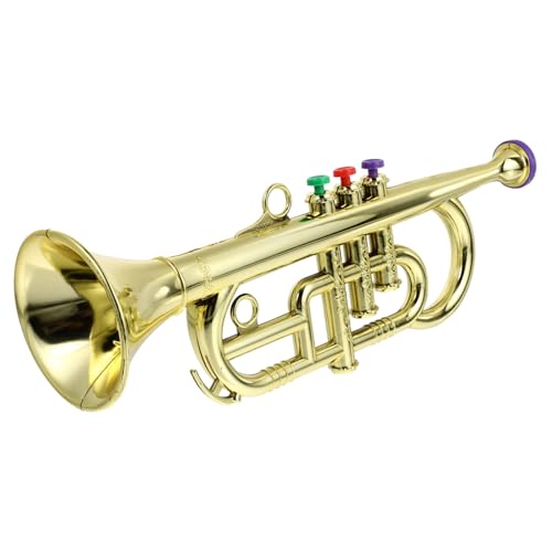 Toyvian 1stk Saxophon-Modell Band Klavierspielzeug Für Babys Instrumente Tragbares Interessantes Spielzeugtrompete Für Musikmodell Abs-Kunststoff Golden von Toyvian