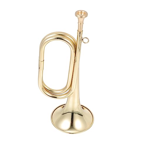 Toyvian 1stk Schrittnummer Werkzeug Zum Erlernen Früher Instrumente Pädagogisches Anfänger Instrument Trompete Kindermusikinstrument Instrumentenschmuck Messing Golden von Toyvian