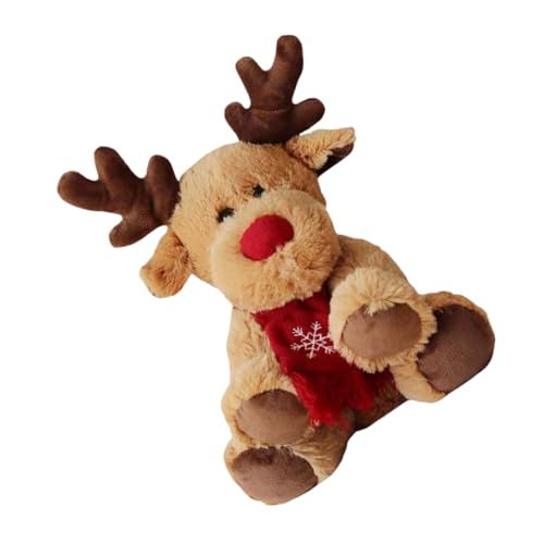 Toyvian 1pc Weihnachten Elch Puppe Stofftier Tier Spielzeug Puppe Decor Für Weihnachten Dekorationen von Toyvian