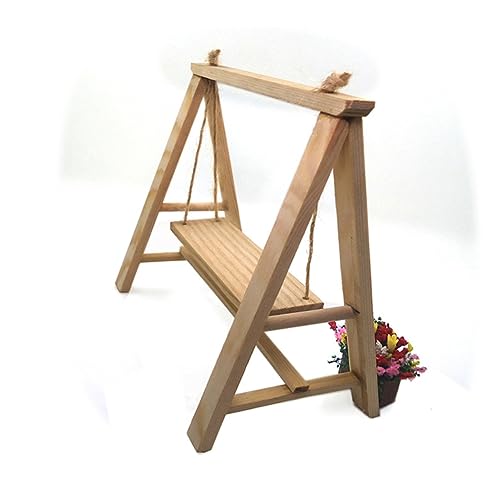 Toyvian 1stück Mini Schaukel Ornament Für Puppenhaus Kreatives Gartenmöbel Set Aus Holz Zubehör Für Mini Villa Dekoration Toyvian 1stück Mini Schaukel Ornament Für Puppenhaus Kreatives Gartenmöbel Set Aus Holz Zubehör Für Mini Villa Dekoration von Toyvian