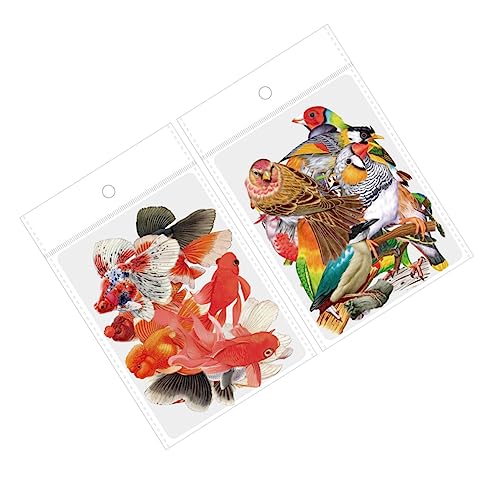 Toyvian 2 Handbuch-Aufkleber DIY Dekorativer Aufkleber Album-Aufkleber DIY -Aufkleber Planer-Aufkleber Basteln Sie Dekorative Aufkleber Handkontoaufkleber Aufkleber Beachten PVC von Toyvian