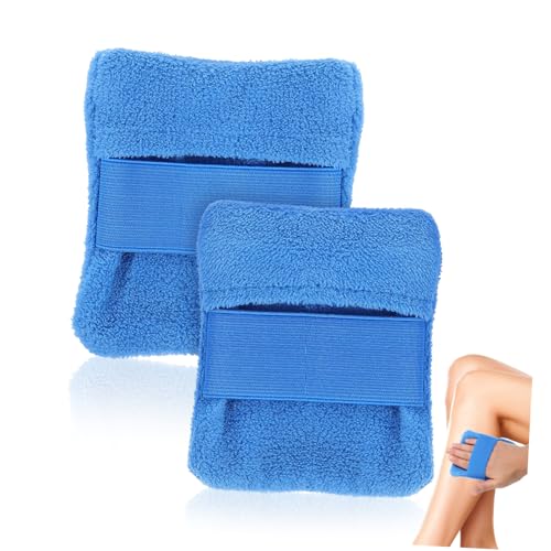 Toyvian 2 STK Sandpulverbeutel Sandentferner Urlaub Muss Haben Sand Abwischbare Handschuhe Strandsandreiniger Strand Essentials Für Den Urlaub Sandreiniger-handschuh Blue Korallenvlies von Toyvian