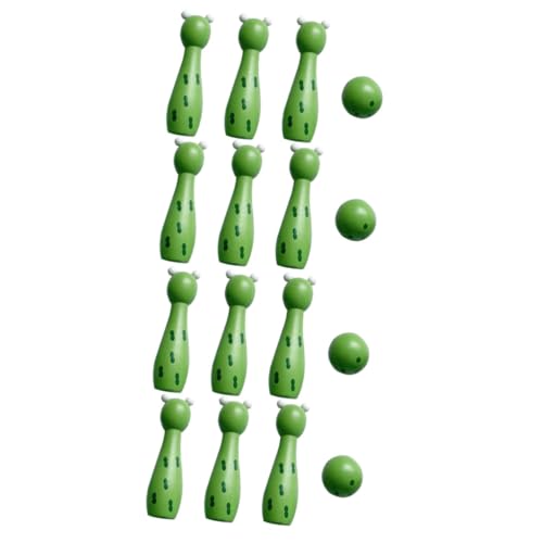 Toyvian 2 Sätze Bowlingspielzeug für Kinder Lern-Bowlingspiel Sportballspiel Kinder holzspielzeug Bowling Spielzeug Bowling-Set Bowlingkugeln für Kinder Indoor-Spielzeug für Kinder Buche von Toyvian