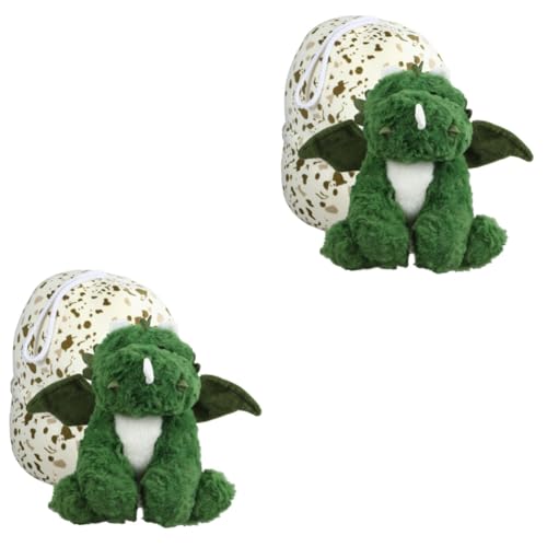 Toyvian 2 Sätze Dinosaurier-Ei-Spielzeug Kuscheltier Dinosaurier Spielzeug Dinosaurier plüsch Dinosaurier Schlafzimmer-Tierspielzeug schöne Tierpuppe Kuscheltiere fürs Bett Stoff von Toyvian